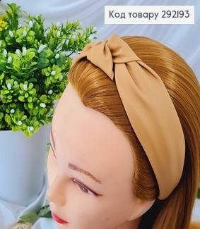 Обруч Чалма, Экокожа, горчичного цвета, производитель в Украине. 292193 фото