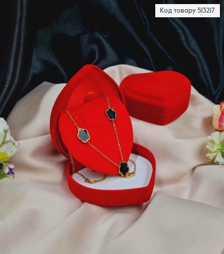 Коробка велюр, Сердце с тиснением, 9*8*3см, Красного цвета 513217 фото 1