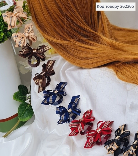 Резинка (12шт) 3см "Школьной бант" 7*3см (уена за упаковку 12шт) 262265 фото 1