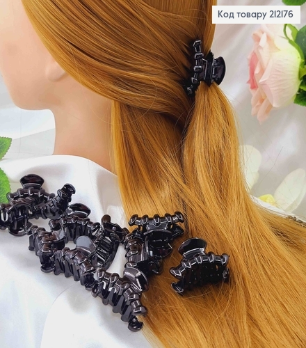 Краб пластик, черный, Дуга с перепонками, 4см 212176 фото 1