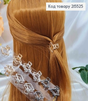 Краб металл, ромб, 2,5см, цвета в ассорт. 215525 фото