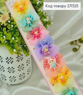 Набор заколок детских, "Феечки" с фатином, 10шт/уп. 271325 фото