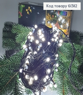 Гирлянда черная проволока 20 м 320 LED белая холодная (с удлинителем) 613112 фото