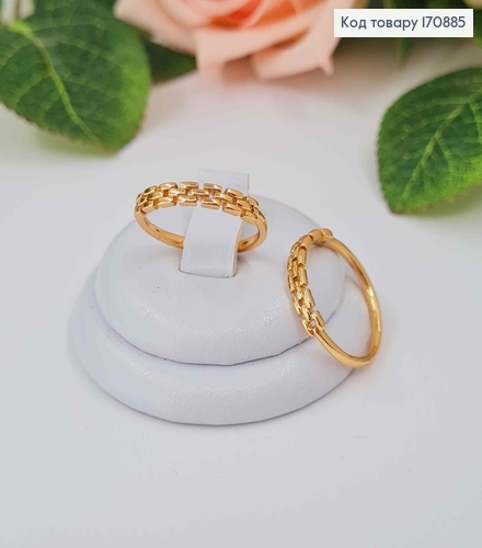 Кольцо Тоненькая Цепочка, Xuping 18К 170885 фото 1