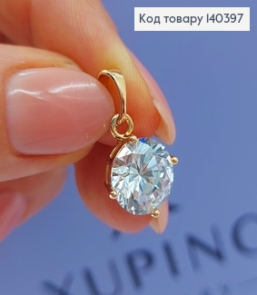 Кулон с камнем  1,2  см медицинское золото Xuping 140397 фото