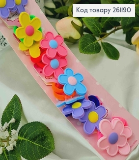 Набор детских резинок, "Цветные Цветы" 20шт/наб. 261190 фото