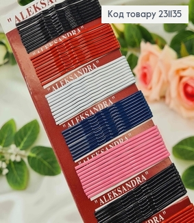 Набор невидимок (100шт) металл цветная 5,5 см 100 шт/уп Aleksandra 231135 фото