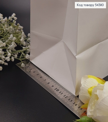 Пакет БЕЛЫЙ , крафтовий большой  40*12*30см 543110 фото 2