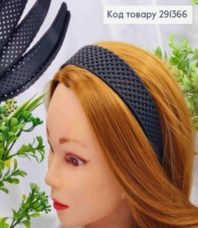 Обруч пластик, "Ажурный Плетеный", 3,6см, Черного цвета 291366 фото