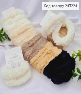 Резинка ПУШОК на планшетці 2шт/уп,  діаметр 5,5см, Пастельні кольори в асортименті 243224 фото