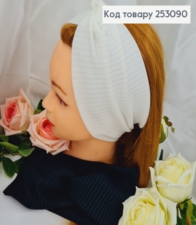 Повёязка рубчик Мустанг  на флисе чорная/белая в ассорт., 21*11,5см, ручная работа Украина 253090 фото