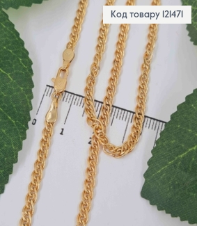 Цепочка плетения НОНА, ширина 3,5мм, дл. 55см, Xuping 18К 121471 фото