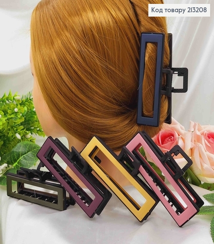 Краб каучук, матовый с цветными вставками, прямоугольный удлиненный, 9,5см. 213208 фото 1