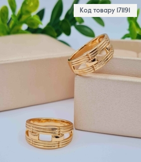 Кольцо с перепонками, Xuping 18К 171191 фото