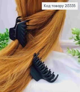 Краб пластик матовий "Павучок", 7см, Чорного кольору 213335 фото