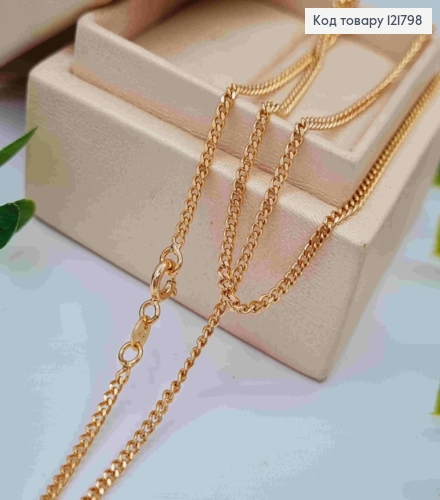 Цепочка Панцирное плетение, ширина 2мм, длина 45см, Xuping 18К 121798 фото 1