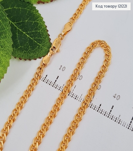 Цепочка, плетение Нонна, шир.3мм, дл. 55см, Xuping 18К 121221 фото 1