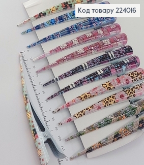 Заколка стрела металл разноцветная абстракция 12,5 см уп. 224016 фото