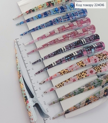 Заколка стрела металл разноцветная абстракция 12,5 см уп. 224016 фото 1