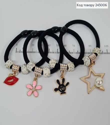 Резинка черная с приколами в асс. 243006 фото 1