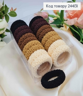 Резинка жатка, 5см, 20шт/уп. коричневые тона, цвета в ассорт. 244131 фото