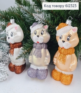 Новогодняя фигура Кот с шапкой, в ассорт., 14*6,5см, Украина 612323 фото