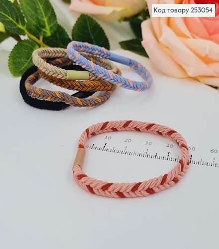 Резинка плетенная "шнурок" в асортименте 253054 фото 1