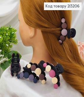 Краб каучук, матовый с цветными плоскими монетками, 7см. 213206 фото