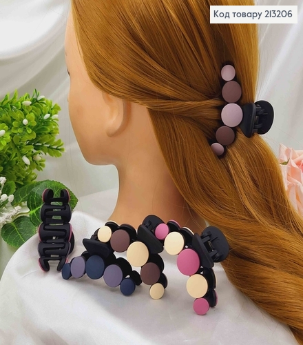 Краб каучук, матовый с цветными плоскими монетками, 7см. 213206 фото 1