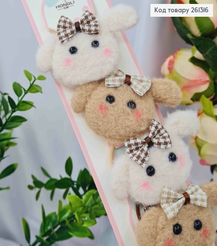 Набор резинок (10шт), КОТИК, пастельные цвета, резинка 4см, котик 7*4см 261316 фото 1