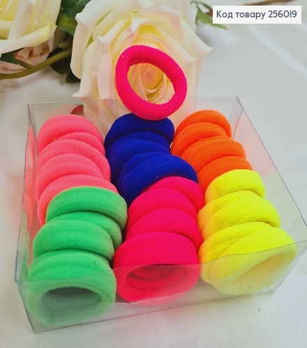 Резинка микрофибра Китай 4 см №4 30 шт/уп (яркая) 256019 фото 1