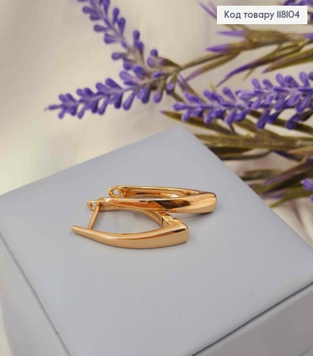 Серьги стрелы Расширенные вниз, 2,6см, английская застежка, Xuping 18К 118104 фото 2