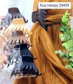 Краб пластик матовый "ПАУЧОК", размер 8,5см, Пастельные цвета в ассортименте. 214434 фото