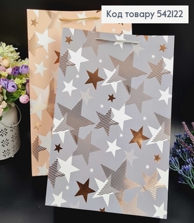 Пакет бумажный "Звезды", 31х42х12см, в ассорт. 542122 фото