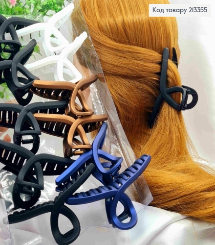 Краб пластик, матовий, "ПЕТЕЛЬКА", розмір 11см, Кольори в асортименті 213355 фото 1