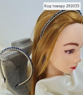 Обруч металл с камнями в асс. 292033 фото