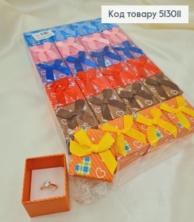 Коробка с сердечками и бантиком 5*5*4 см в асс. 513011 фото