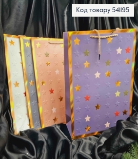 Пакет бумажный "Кормящие Звездочки", 42*31*12см, в ассортименте 541195 фото