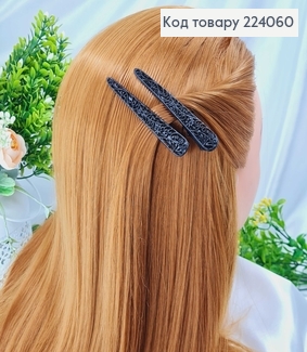 Заколка стрела металл черная ажурная 8 см 224060 фото