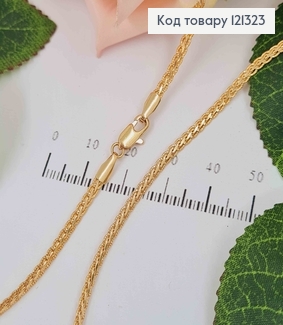 Цепочка 2мм, длина 60см, плетение косичка, Xuping 18К 121323 фото
