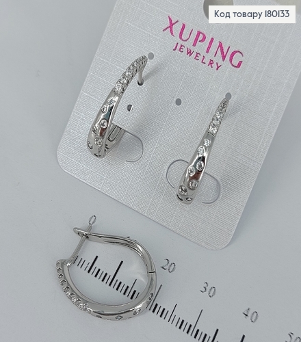 Серьги с камнями  медицинское золото Xuping 180133 фото 1