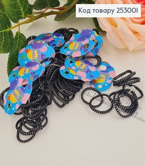 Резинка маленькая черная 100 шт / уп. 253001 фото