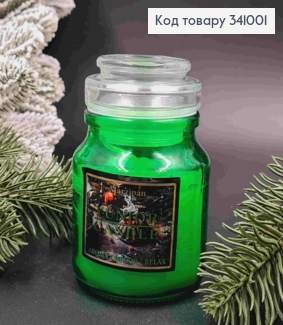 Аромасвічка в банці Marzipan, 70*100мм, 18год/горіння, (aroma/dekor/relax), YUNIOR CANDLE 341001 фото