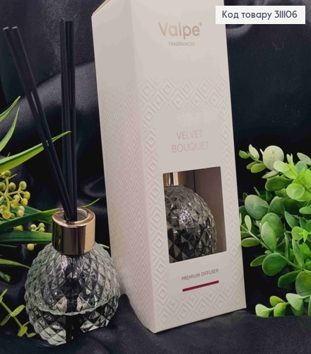 Аромадифузор в "хрустальной" баночке, VELVET BOUQUET Valpe, BISPOL, 180г(40ч),VC-001-458 311106 фото 1