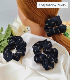 Резинка объемная, 11см, с надписями, черного цвета 242113 фото