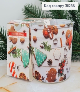 Аромасвечка стакан BISPOL Время Празднования 100 г/22 часов, 72s-26 322025 фото