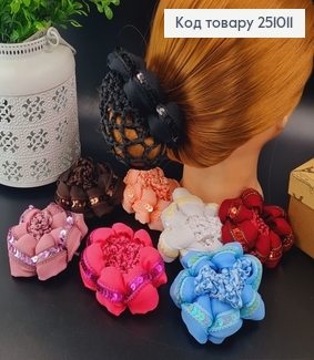 Резинка на гульку з паєткаим в ас. 251011 фото