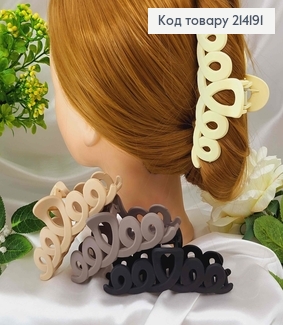 Краб пластик, геометрический, "Петли", 11,5см, цвета в ассортименте. 214191 фото