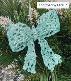 Новогодняя фигура Блеск Бант МЯТА, 10*10см, Украина 612493 фото