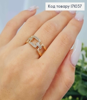 Кольцо "Оливия" украшено Блестящими камнями, Xuping 18К 171037 фото